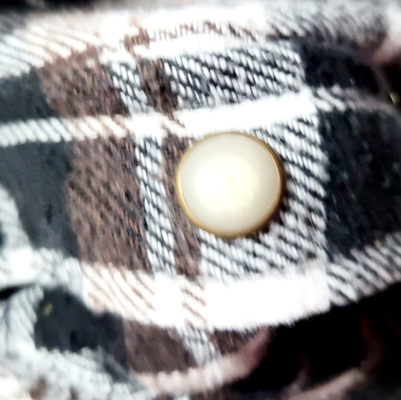 Cotton Works Plaid Flannel Western Pearl Snaps Size Large Unisex Heavyweight - Picture 9 of 9